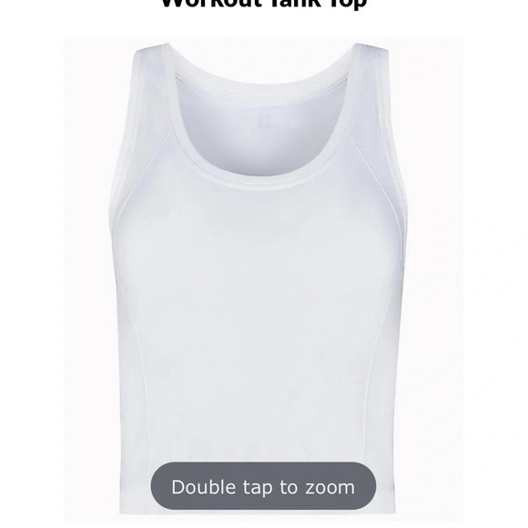 Sweaty Betty Women's XL Athlete Seamless Tank Top Performance White Yoga NWT - Picture 9 of 10